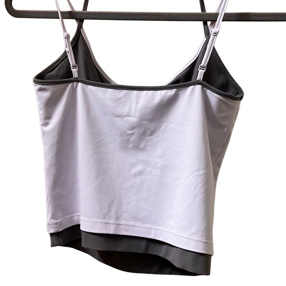 Reoria double layered tank, gray and white, size small - Picture 2 of 9